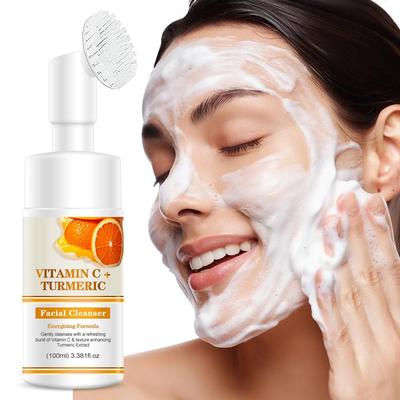 Vitamin C+Turmeric Facial Cleanser-Gently Cleanses with a Refreshing Burst of Vitamin C & Texture Enhancing Turmeric Extract