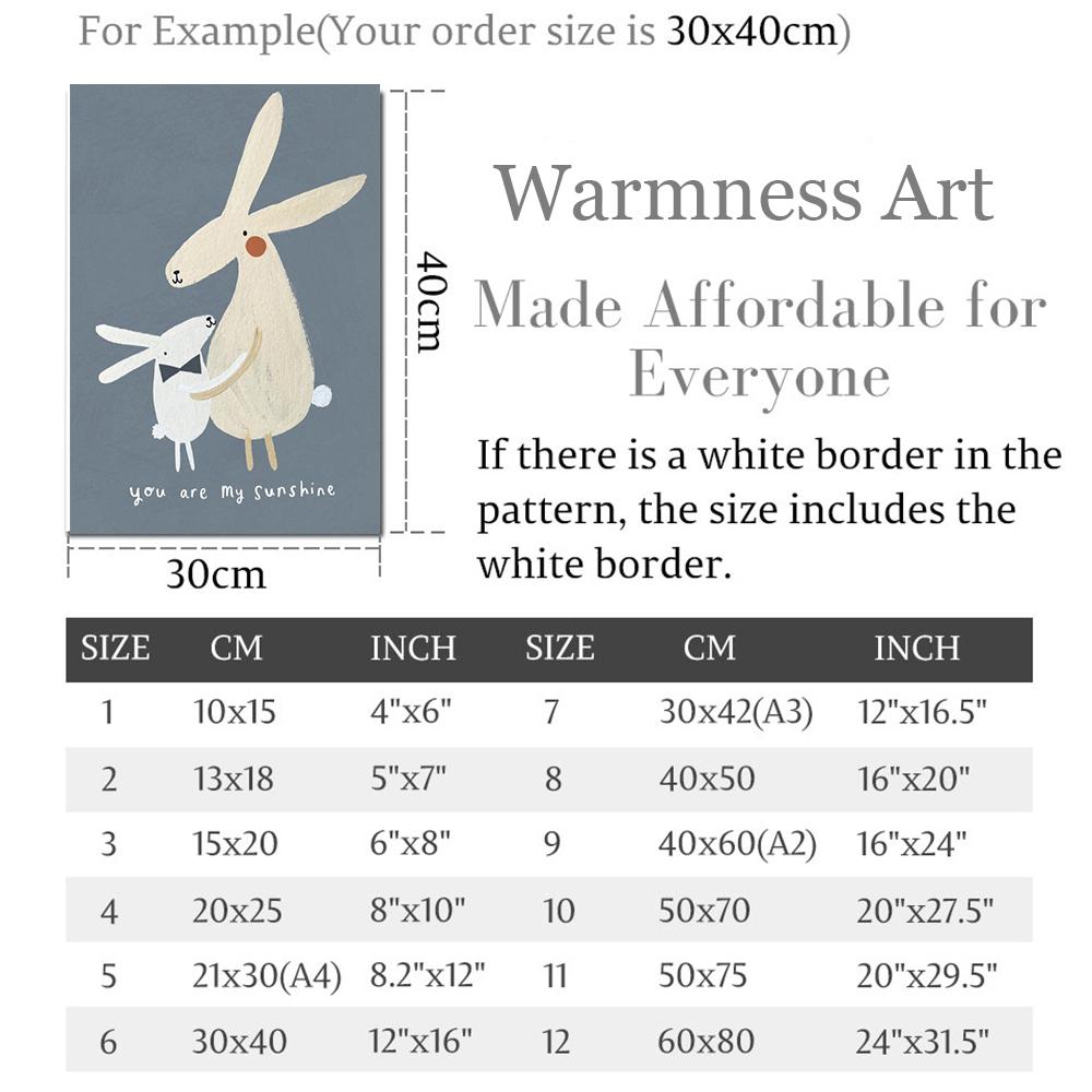 Cute Rabbit Bird Geese Leopard Mouse Nursery Wall Art Canvas Painting Nordic Poster And Print Wall Pictures Baby Kids Room Decor