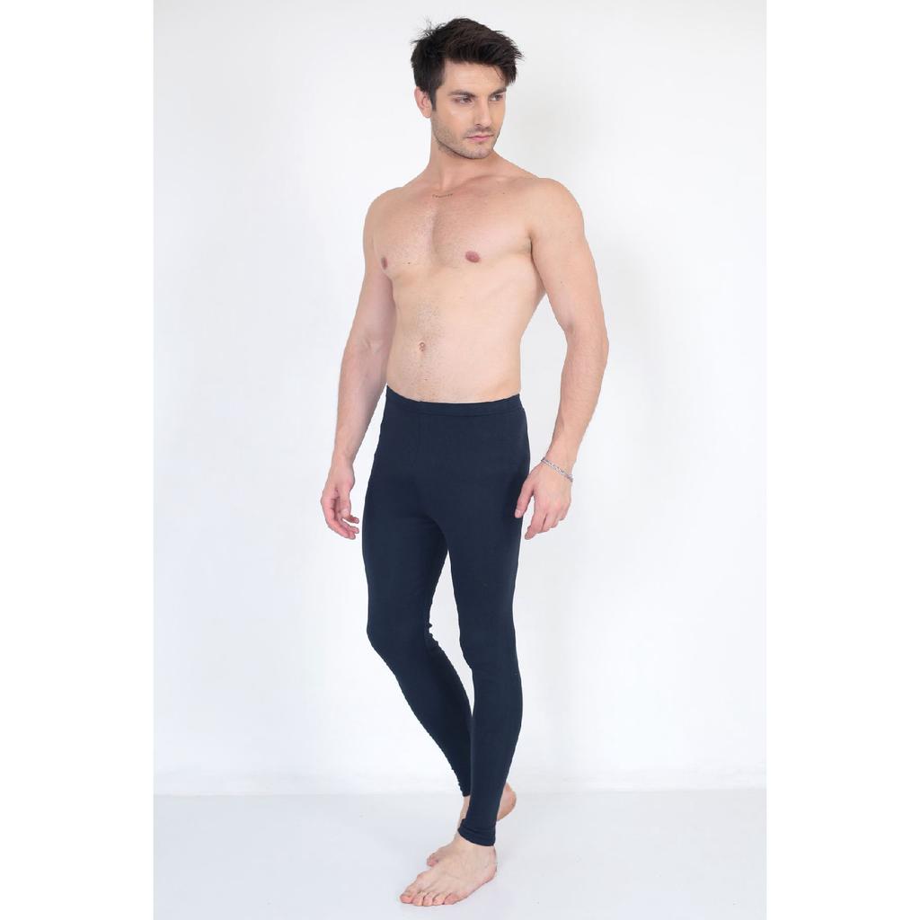 Erhabene Thermounterwäsche | Unisex Thermostrumpfhose aus Baumwolle Schwarz
