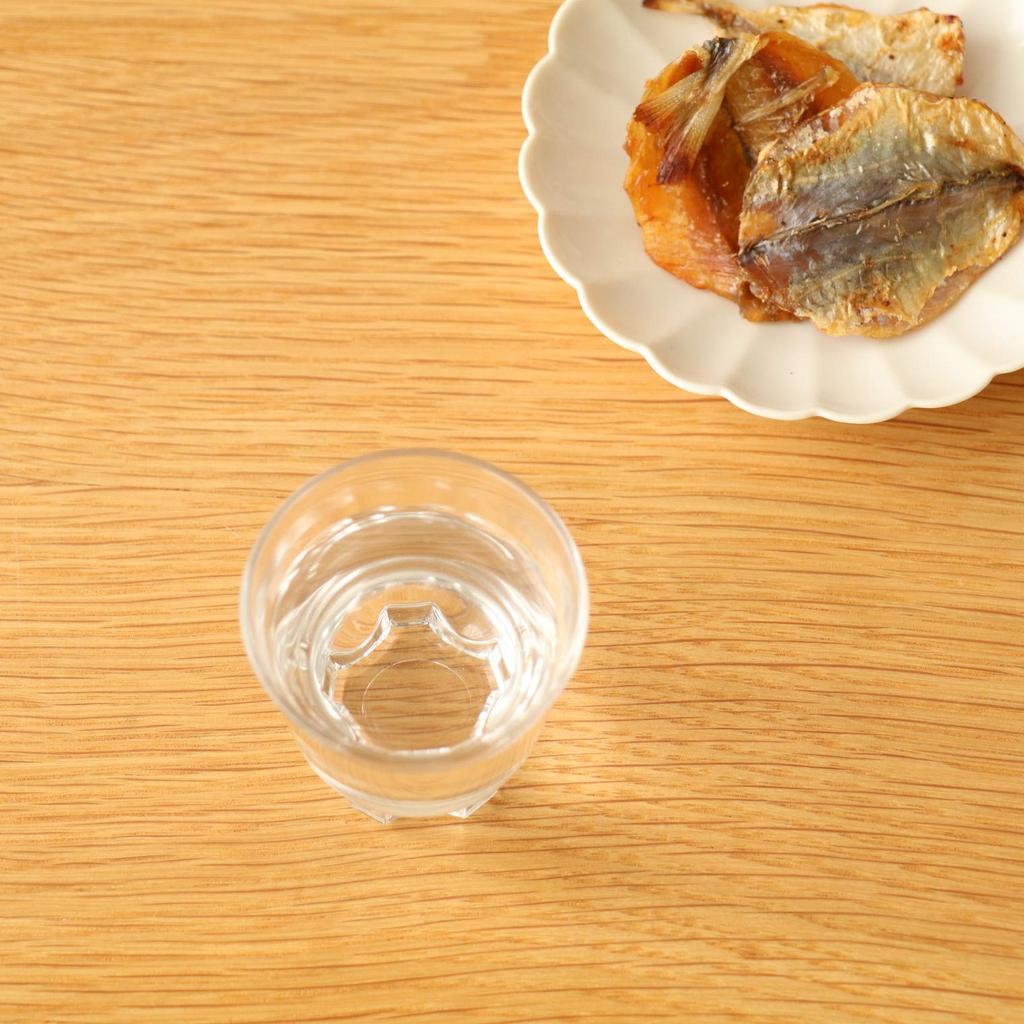 Aderia (ADERIA) Sake Cups, Mini Glasses with Pentagonal Base, Small, 40ml, Set of 12, Made In Japan, 351