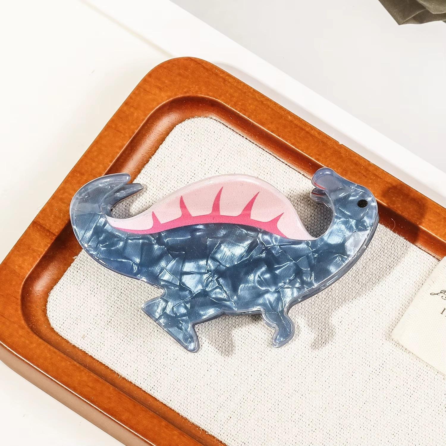 

Акриловый Милый Мультяшный Динозавр Заколка для Волос Женская Простая Кавайная Захват для Волос Зажим для Волос Акула Стиль Аксессуары