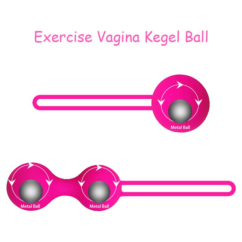 Kegel Ball Safe Silicone Egg Smart Ben Wa Ball Vaginal Tighten Exercise Machine No Vibrator Geisha Round Shape Sex Toy for Women