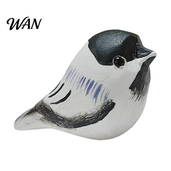 Durable Bird Figurine Handmade Wooden Carving Statue Miniature Wildlife Sculpture for Living Room Office Desktop TV Stand Decor Gifts Lovers