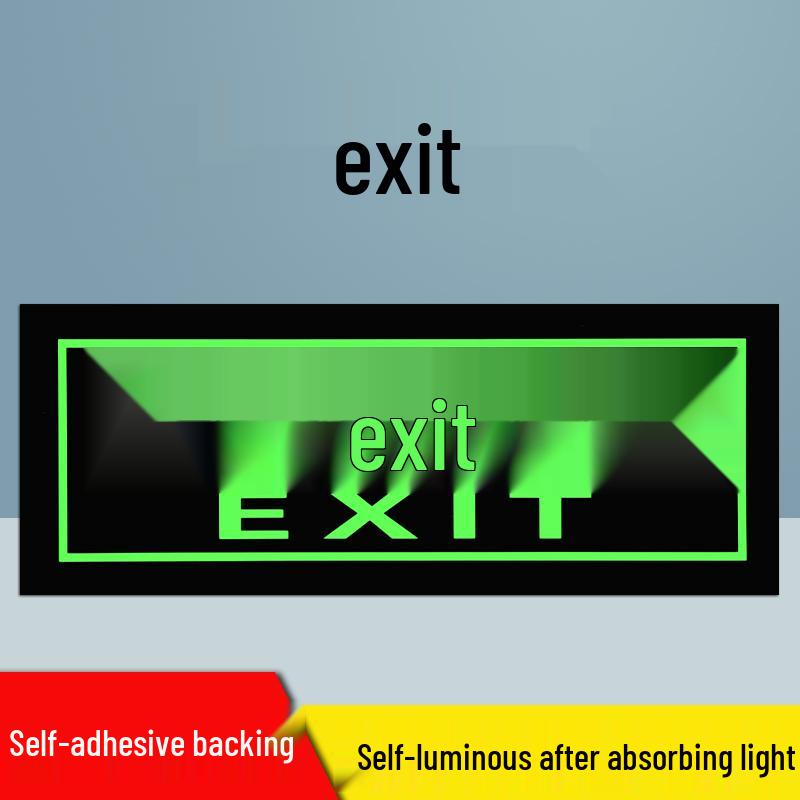 

Самосвітна наклейка знака аварійного виходу - Не потребує електроенергії