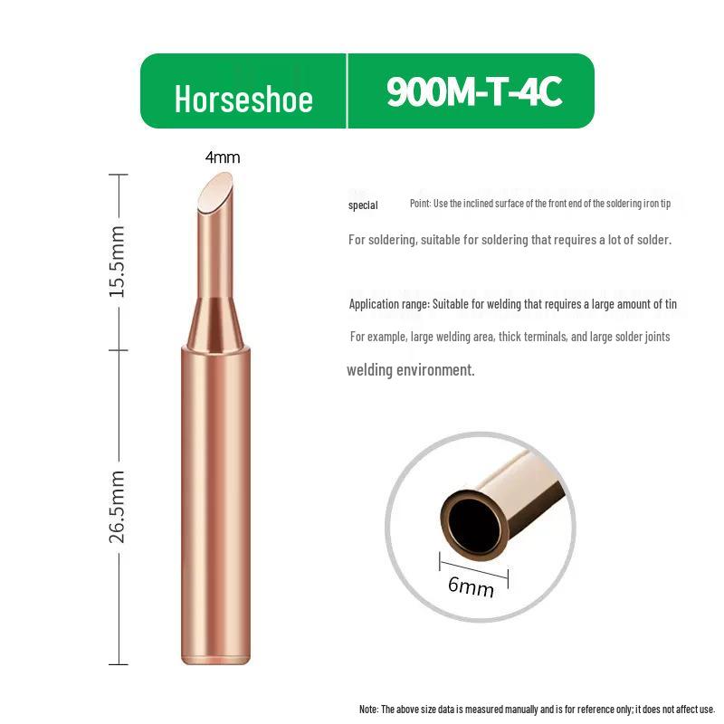 900 Pure Copper Inner Heated Soldering Iron Tip for 936 Station with 907 Handle & Auto Solder Feeder for Non-Magnetic Welding