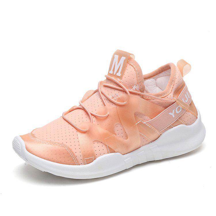 

2021 женская обувь весна новая розовая обувь для бега в стиле ретро осенняя обувь для бега повседневная обувь женские туфли-лодочки 2025 40 розовый