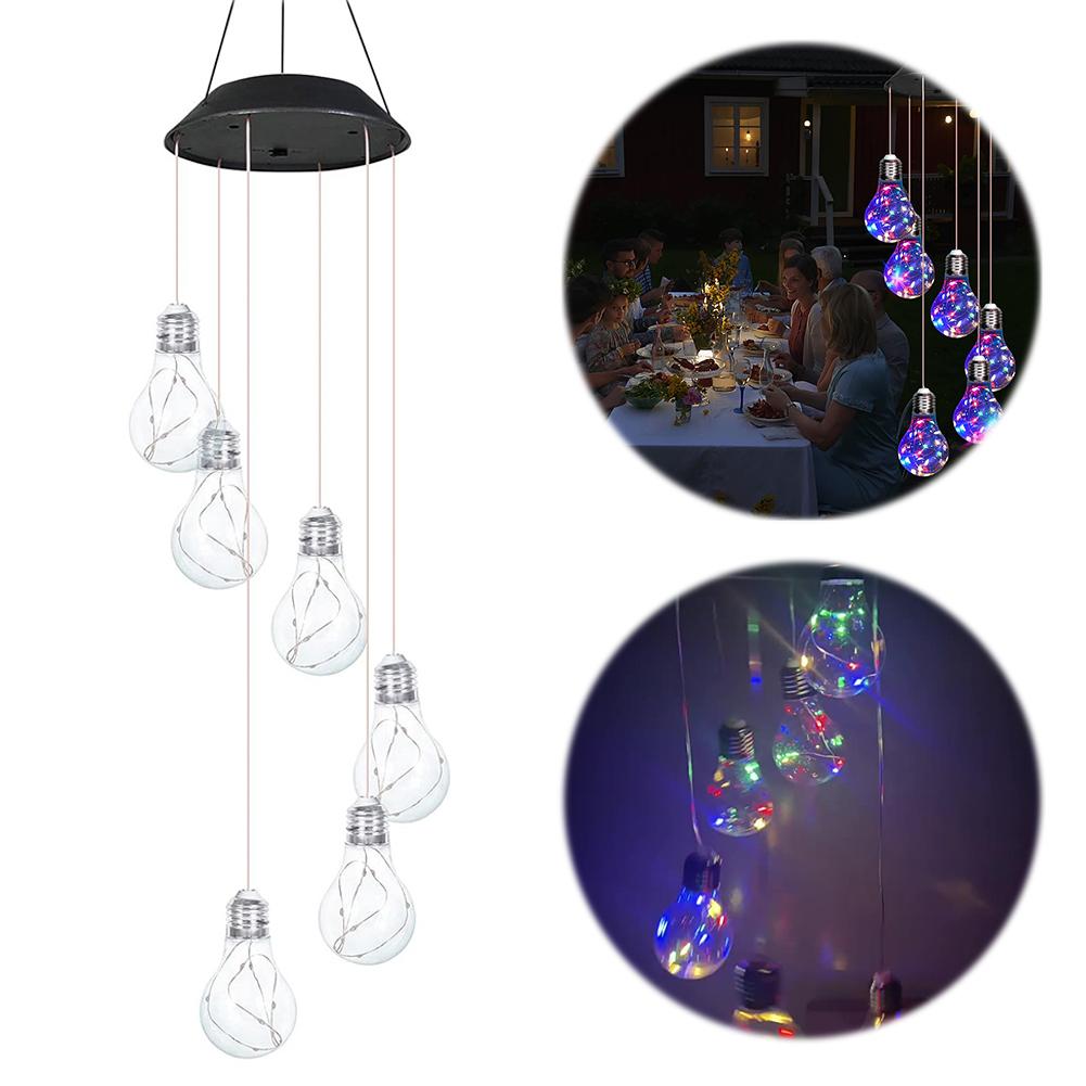 Campanelle a Vento Solari 30 LED & Filo di Rame Impermeabili per Donna Nonna Mamma Compleanno per Giardino Esterno Balcone Camera da Letto Cortile