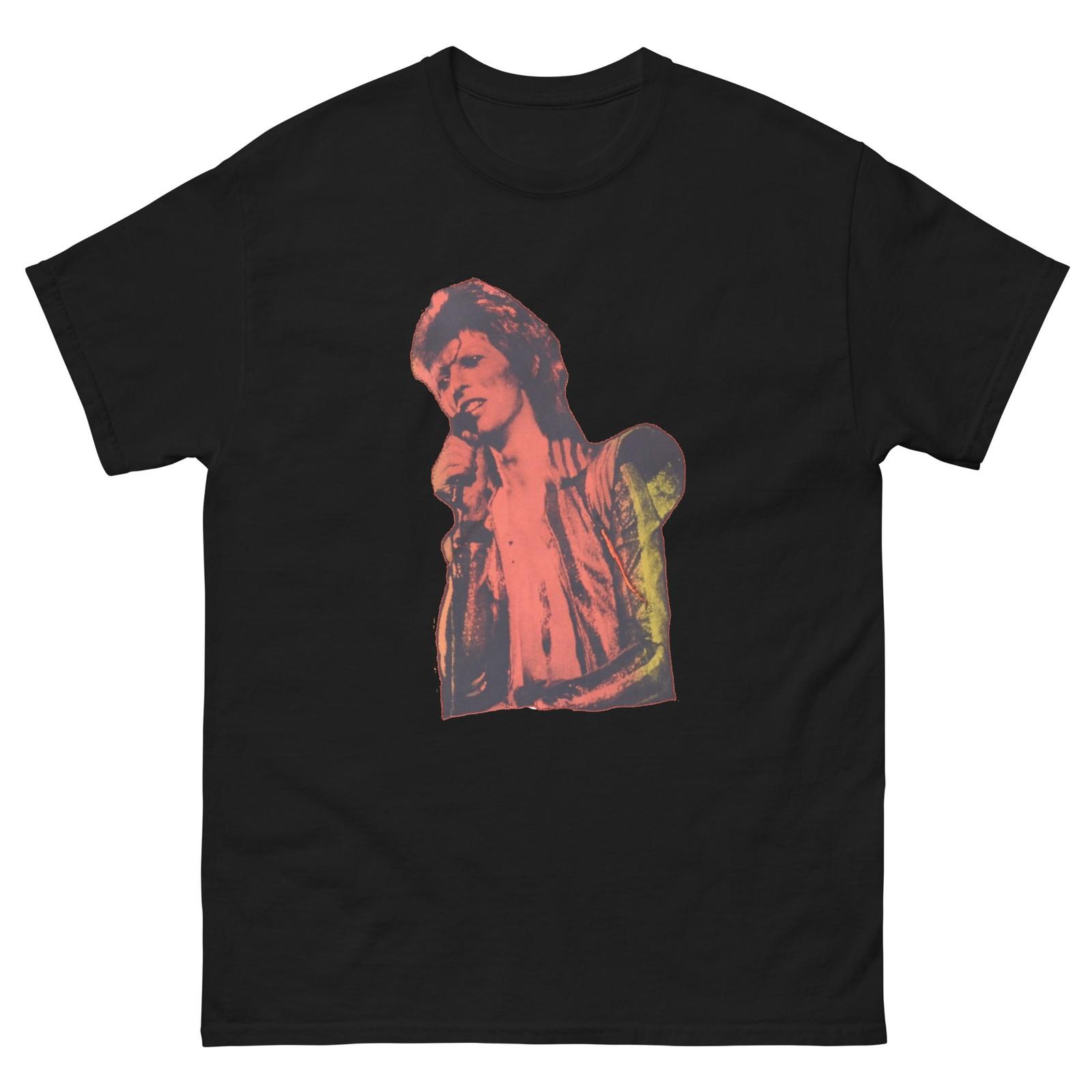 David Bowie Vintage Design Abstract Photo Unisex classic tee S