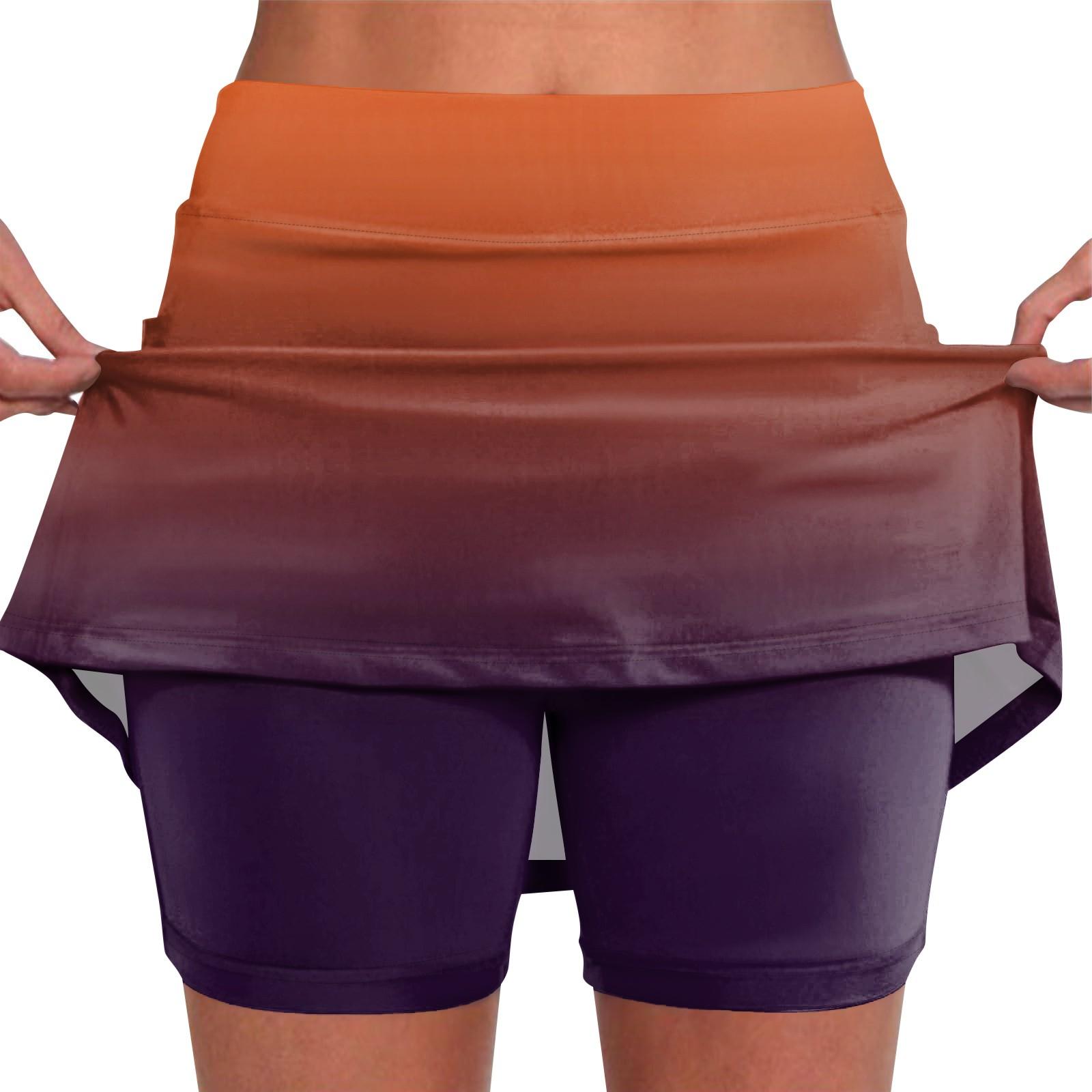 

Эластичные брюки-кюлоты для йоги для женщин, спортивные шорты с принтом, легкие узкие однотонные бегуны с высокой талией XXXL оранжевый