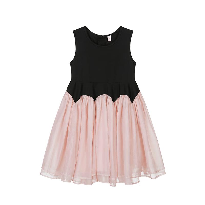 Fuluomi Girls  Summer Korean Mesh Princess Dress 165
