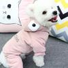 Winter Warm Puppy Dog Jumpsuit Overalls Pet Clothes for Small Dogs Shih Tzu Yorkie Pomeranian Poodle - Mascotas Suit Pijama Perr