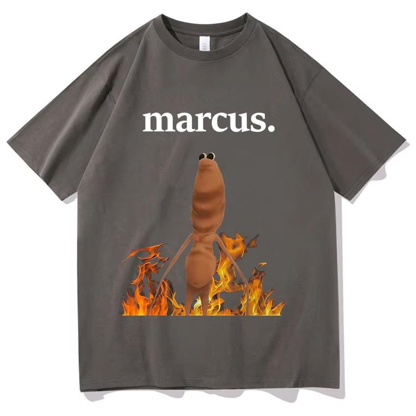 Unisex Women Print Funny Robert Help Marcus The Worm Summer T Shirt Aesthetic Short Sleeve Tees Cotton Tshirts Clothing