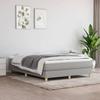 Bed Frame with Mattress - Maison Exclusive - 140x200cm - Light Grey Fabric - Maximum Relaxation