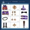 Star Sky Mirror Mona Cosplay Costume Game Set for Girls Anime Stage Performance Outfit