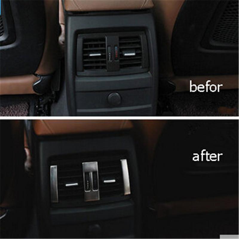 Cotochsun Stainless Steel Car Styling Interior Rear Air Vent Trim Sticker case for BMW 3-Series F30 F35 316i 320 320Li 328 3GT