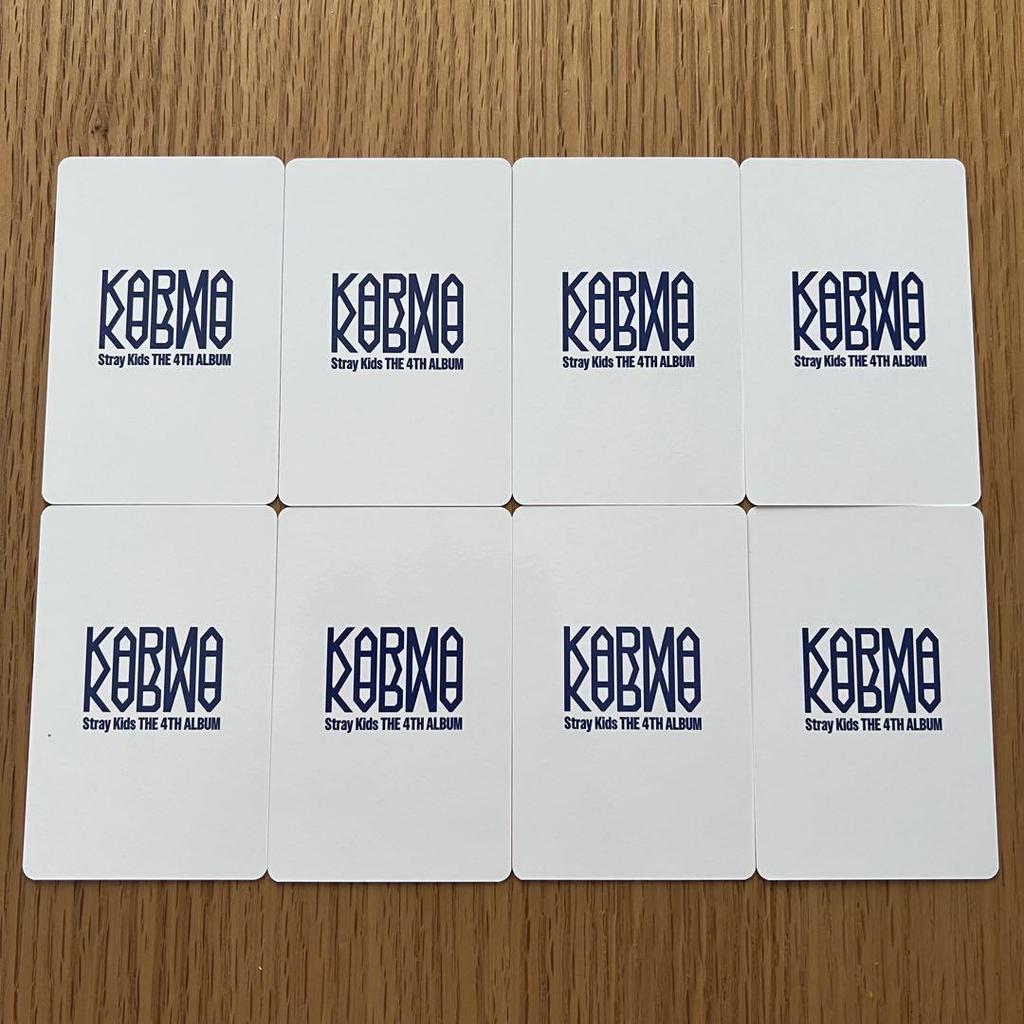 [USED] Stray Kids Karma NEMOZ Lakidro Pre-order Bonus Trading Cards Complete Set of 8