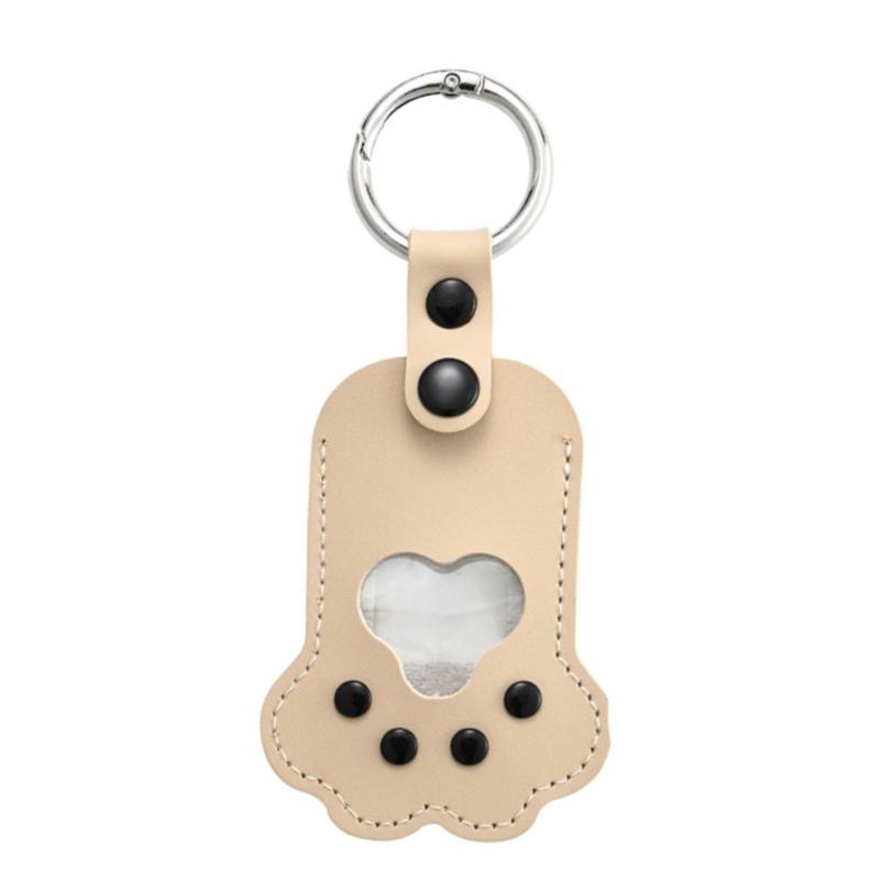 Pet Furs Memorial Keychains Dog Cats Hair Keepsakes Holder Engraved Pet Loss Gift Pet Hair Container Keyring Keepsakes