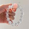 12Mm Natural White Crystal 16Mm Powder Crystal Design Bracelet Bracelet