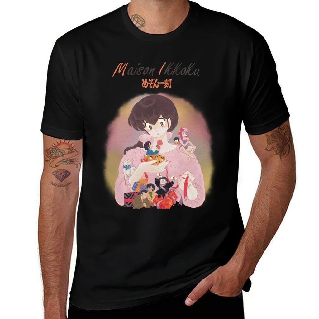 Maison Ikkoku Christmas Tshirt Cotton Tshirt 100 Funny T Shirts Cotton Tshirt