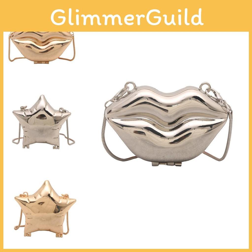 Delightful Star Acrylic Coin Purse Cute Mini Lip Shape Design Perfect Crossbody Bag For Children