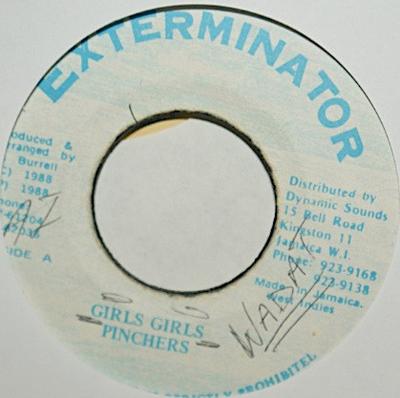 7inch Record PINCHERS - Girls Girls NONE Exterminator 1988 Jamaica Reggae, Ska & Dub Used