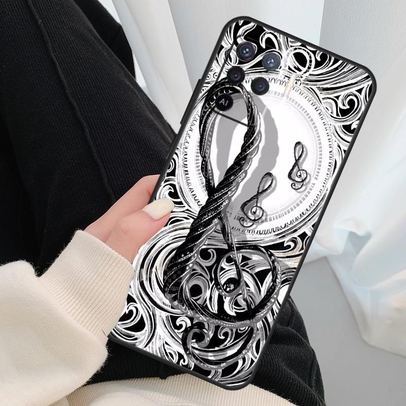 Musikanmerkung Musikalische Violinschlüssel Hülle Für Oppo A17 A57 A77 A40 A78 A54 A74 A94 A76 A16 A96 A18 A60 A80 A38 A58 A98 A15 A5 Pro