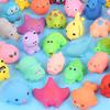 Cute Animals Float Baby Gift With Mesh Bag Classic Toys Swimming Water Toy Bath Toy Soft Rubber