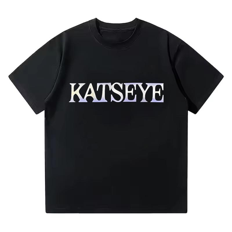 Hot Katseye Funny Print T-shirt Women Men Casual Graphic Tees Tops Unisex Korean Style T Shirt Gothic Y2k Tshirt Clothes
