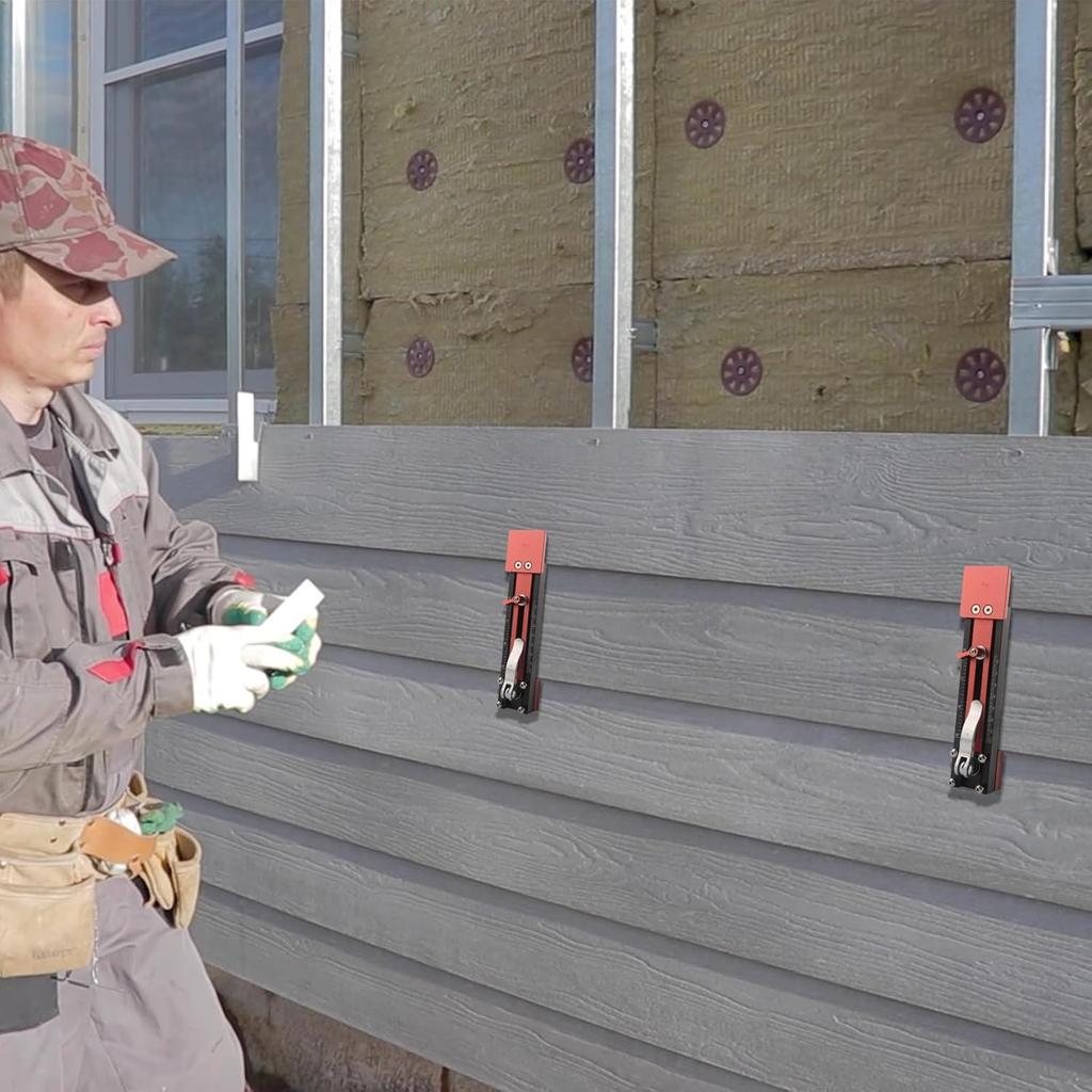 2 PCS Upgraded Siding Tool for Hardie Plank (5/16, 3/8, 7/16 Inch), TOURACE Siding Gauge Tool, Home Siding Removal & Repair Kit, Fiber Cement Hardie