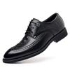 Lace-Up Male Comfortable Coiffeur Shoe Casual Leather Shoes Men for Men Pointed Toe Fashion Business Shoes 2024 New Club Shoes