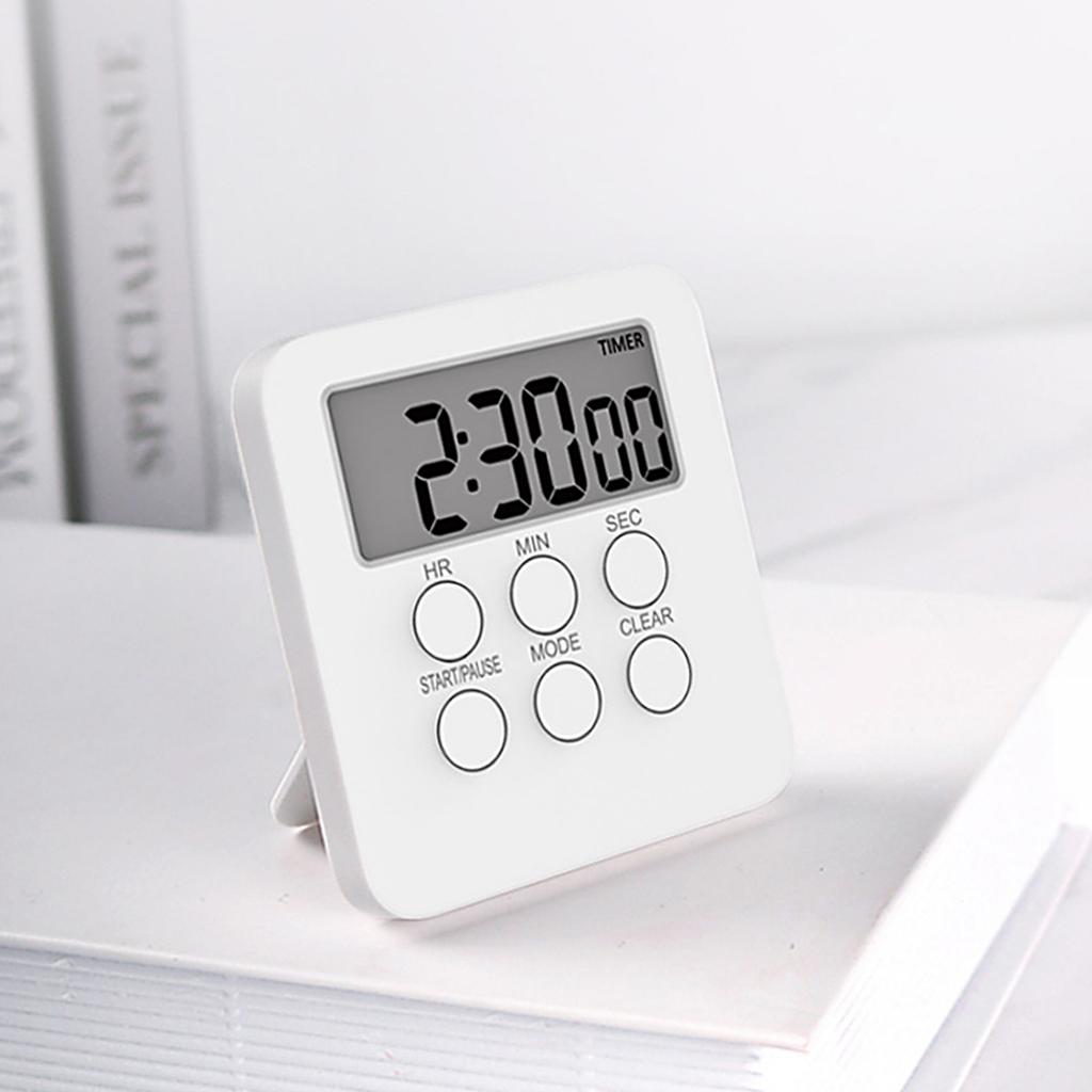 Digital Timer Clock Magnetic Cooking Countdown Alarm 24 Hours with LCD Screen   Mode for Studying Sports   Classroom Library
