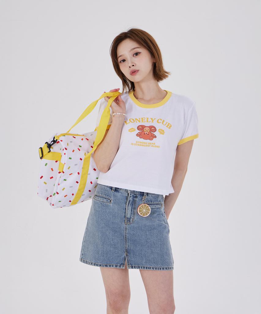 DYSFUNCT Lonely Cub Ringer T-Shirt(Yellow)