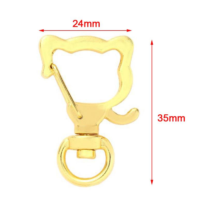 10 buc pisică în formă de breloc gol breloc inel breloc accesorii DIY încuietoare homar