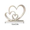 Modern Minimalist Love Heart Statue Art Sculpture Home Decor Ornament for Desk Bookshelf Decoration Valentine’s Gift
