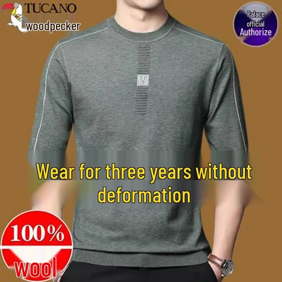 Woodpecker Lightweight Men's Round Neck Knit Sweater