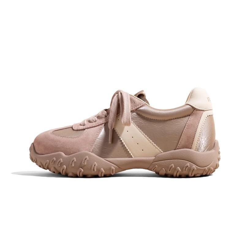 Inner Heightening Women's Shoes Leather Soft Sole Breathable Spring and Summer New Casual Sports Shoes