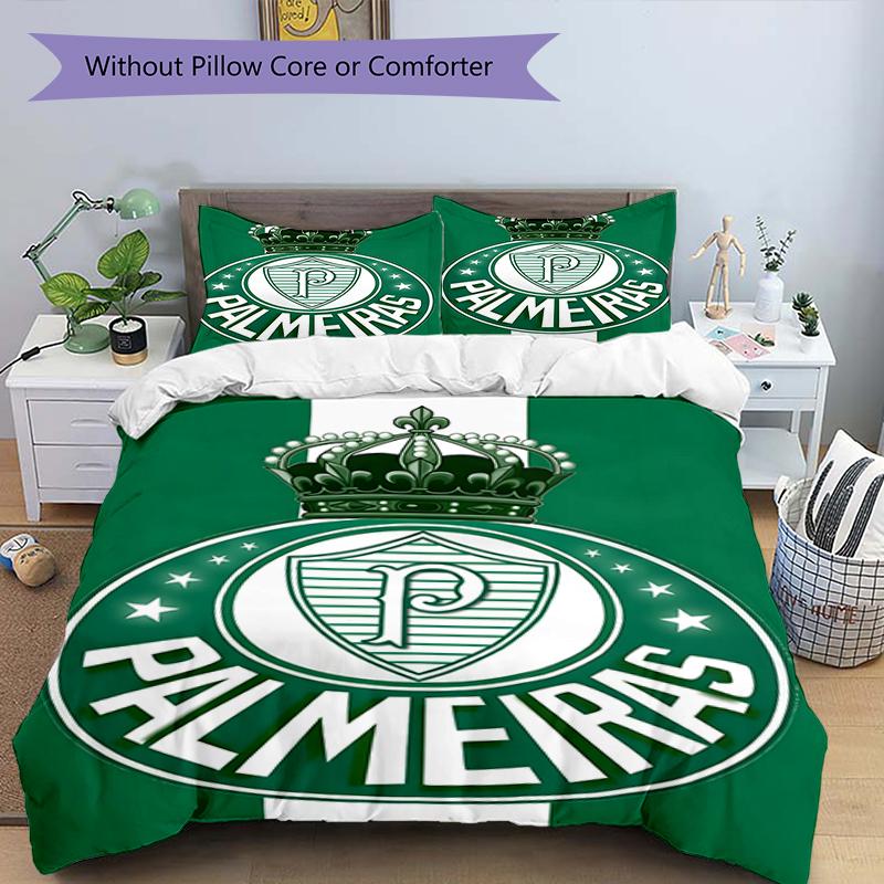 3pcs Football Team (30) Design Cover Set - HD Printed Bedding with 1 Cover and 2 Pillowcases - Perfect for Home and Dorm Decor