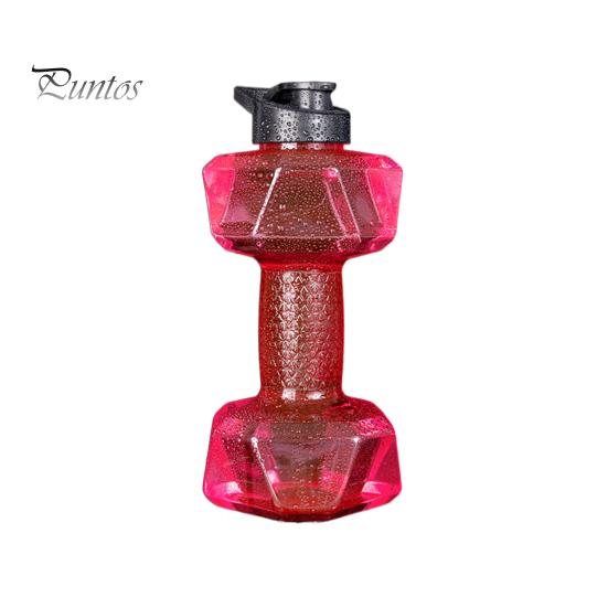 500/1500/2200/2600ML Činka Sportovní láhev na vodu Čirá přenosná síla paží Cvičení Pohár na pití na vodu Domácí Posilovna Fitness vybavení