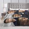 Tim Bradford Super Warm Blanket  Camping Plush Throw Blanket Pattern Outdoor Flannel Bedspread Sofa Bed Cover