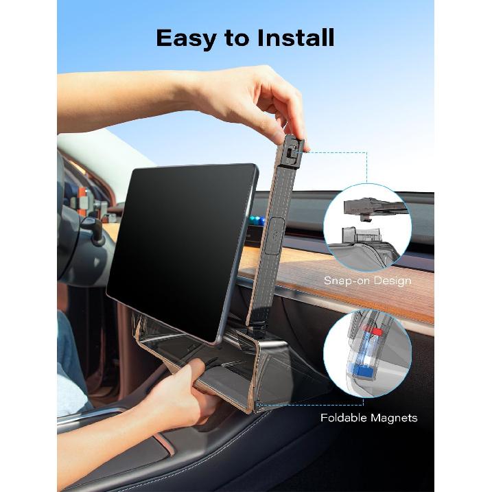 Under Screen Storage Box Fit Model Y Juniper Model 3 Highland, Hiddenable Privacy Storage For Model Y 3 Accessories, Center Console Organizer For