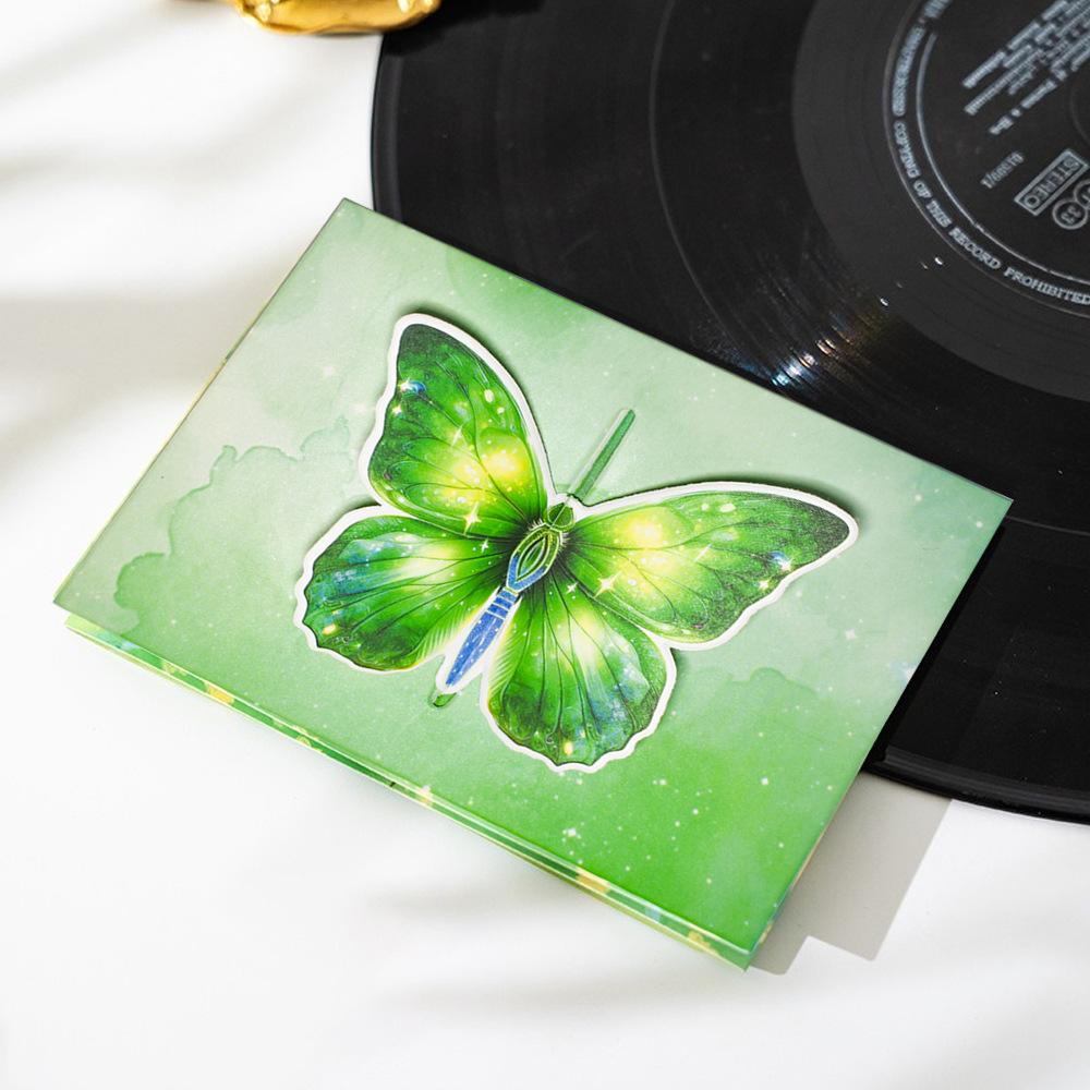 D Butterfly Greeting Card Handwritten Couple Thank You Card Premium Envelope Card