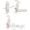 Foldableable Portable Clothes Drying Rack Travel Clothes Hanging Rack 7 Hole Multi-functional Storage Home Business Trip Hotel Clothes Hanger Tool