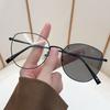 Luxury Oval Frame Photochromic Myopia Eyeglasses Unisex Negative Diopter Color Change Optical Glasses