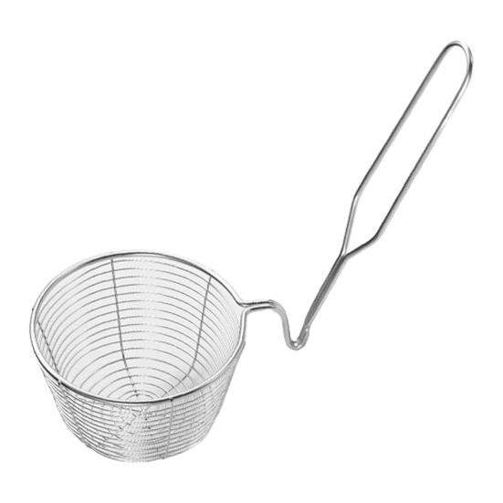 

Round Wire Fry Basket with Pot Rim Hook Oil Draining Fry S