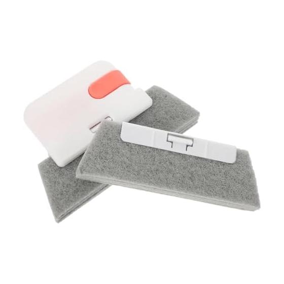 Window Rail Cleaner, Household Cleaning Brush, PP Material Cloth Head, Door Groove Cleaner, Gap Cleaning Goods, Easy To Store Design, 1 Set