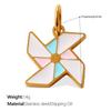 Cute Colorful Oil Dripping Small Pendant Multi-Style Cartoon Pendant Rainbow Smiley Face Love Diy Jewelry Accessories
