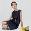 Giordano Women's Embroidered Denim Vest Dress