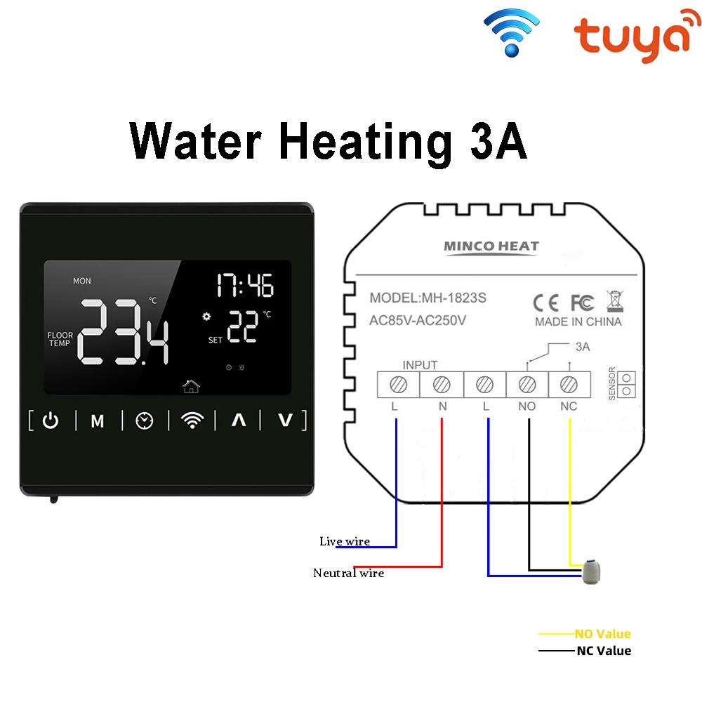 Thermostat TuYa Smart WiFi Thermostat Water/Electric floor Heating Water/Gas Boiler Temperature Controller for Alexa Google Home