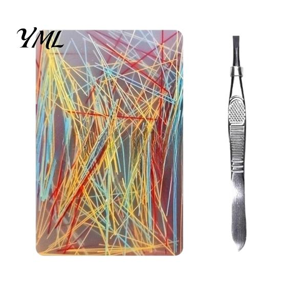 Anti Picking Silicone Pad Skin Fidget Toy with Tweezers, Hair Plucking for Tactile Stimulation Trichotillomania, Anxiety Relief Picky Adults