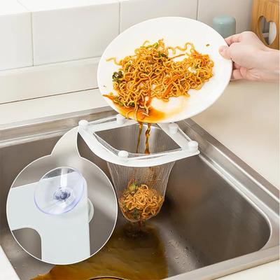 Çok İşlevli Lavabo Filtresi Ağ Rafı Üçgen Havlu Tutucu Artıklar Süzgeci Ağ Tıkanıklık Önleyici Çöp Askı Torbası Drenaj Cihazı